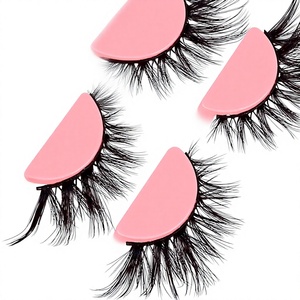 ขนตาปลอม Abestyou สีน้ำตาลแบบเส้น ความยาวแบบธรรมชาติ 13 มม. แถบใสแบบมองไม่เห็น ให้ลุคตาแมว ขนฟูแบบ 3 มิติ ใช้ซ้ำได้ - Product Image 3