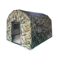 Tente de secours gonflable quatre saisons en PVC Oxford imperméable pour le camping et les situations d'urgence, installation rapide pour l'aide humanitaire