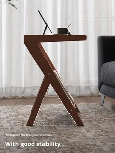 Modern Minimalist and Eco-friendly <strong>Bamboo</strong> Tea Side <strong>Tables</strong> and <strong>Bedside</strong> <strong>Tables</strong>, Suitable for Living Rooms and Bedrooms - Product Image 4