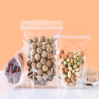 Sacs d'emballage alimentaire personnalisés transparents à fermeture éclair, en plastique, refermables, vente en gros, taille, couleur et design personnalisables