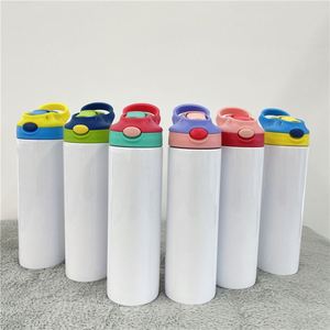 Gobelet isotherme sous vide pour enfants, modèle skinny droit, 12oz et 20oz, pour sublimation, avec impression sur toute la surface - Product Image 2