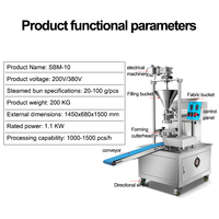 Système de production modulaire automatique haute efficacité pour la formage et le remplissage de pains vapeur, momos, raviolis et baozi