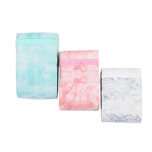 Individuelles Logo Unisex Stoff-Booty-Band für Fitnessstudio und Heimtraining, Gemusterte Polyester-Widerstandsbänder Set - Product Image 4