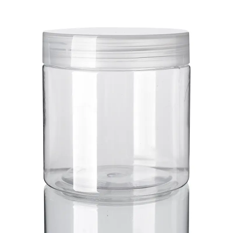 56MM Serie 10 oz Plastik glas Vorrats behälter Einmach gläser Weithals mit Deckel für Küche Haushalt Lagerung Luftdichter Behälter