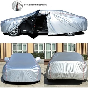 Housse de voiture durable en taffetas 210T, anti-moisissure, protection contre la pluie et la neige, housse de voiture pour toutes les saisons - Product Image 2