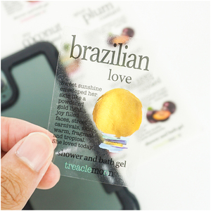 Tùy chỉnh in đầy đủ màu sắc không thấm nước dính nhựa trong suốt rõ ràng Logo Sticker nhãn - Product Image 2