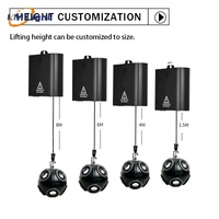 Prise en charge de la personnalisation 3D full colourful dmx led lift ball cinétique lumière treuil faisceau lumineux treuil led couleur cinétique éclairage système