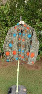 Handmade <b>Velvet</b> Embroidered Couples <b>Jacket</b> – Luxury Artisan Floral Winter Fashion Coat for <b>Men</b> & Women - Product Image 3