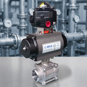 Vanne à boisseau sphérique automatique à double action à rappel par ressort, à passage pleine, pour le contrôle de l'eau à basse température, OEM - Product Image 3
