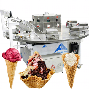 Machine semi-automatique pour la fabrication de cornets de glace, machine à façonner les cornets de gaufres, machine à cornets de glace Cornetto pour les petites entreprises - Product Image 1