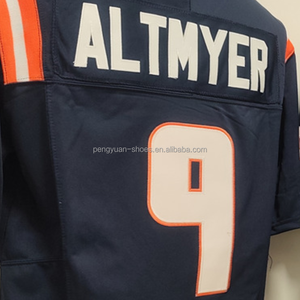 Siap kirim Luke Altmyer Navy jahitan Jersey sepak bola kualitas terbaik Amerika Perguruan Tinggi - Product Image 1