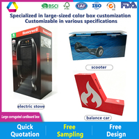 Boîte d'expédition en carton ondulé extra large et robuste pour film teinté pour vitres de voiture, film d'isolation thermique automobile, emballage en carton