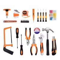 87PCS Hardware Toolbox Multi Function Hand Tool Sets Household Repair Tool Set