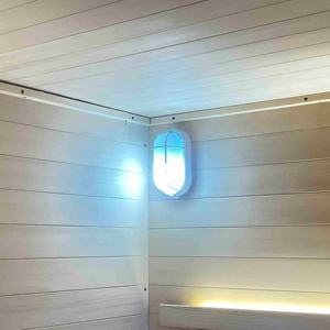 Sauna de Vapor Húmedo Impermeable para Exteriores, Cabina de Sauna Tradicional de Madera Sólida de Cedro Rojo y Hemlock para 6-8 Personas, para Jardín o Patio - Product Image 5