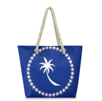 Sac fourre-tout avec drapeau des Bermudes, avec poignées en corde de chanvre, grande capacité, durable, imperméable, sac à bandoulière polyvalent pour le travail, les voyages, la plage