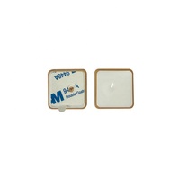 Antenne de module de positionnement en céramique passive à soudure interne BDS GPS 1575R-A, 25*25*2/4mm, 1575.42MHz, 5dBi, double points d'alimentation