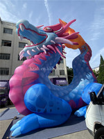 Modèle de dessin animé géant Dragon gonflable pour la publicité extérieure