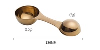 Mini cuillère à matcha en acier inoxydable avec logo personnalisé, cuillère doseuse en gros 5g 10g pour café et thé en poudre, OEM ODM