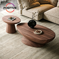 Ensemble de tables basses ovales modernes vintage, style nordique design, meubles créatifs pour salon, vente en gros
