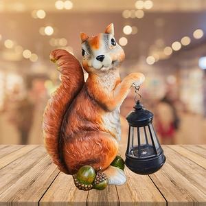 Artesanato resina Esquilo Solar estatueta ornamentos Jardim Estátua Solar esquilo - Product Image 6