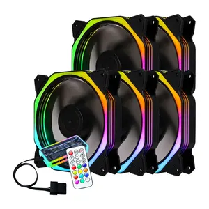 120mm RGB LED Computer Case Fan 12V Remote <b>Controller</b> for Changing Color Fans - Product Image 1