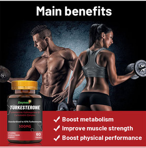 Cápsulas de turkesterona Wins Town, suplemento de nutrición deportiva para apoyo energético, mejora del bienestar muscular y aumento de masa muscular. - Product Image 2