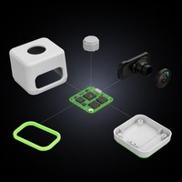Capteur de disponibilité de place de stationnement intérieur EBO-TECH à économie d'énergie, caméra de guidage de stationnement 4MP, détection de 3 emplacements, connexion en chaîne, garantie 2 ans