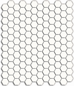 현대 23x26mm 육각형 검은 도자기 모자이크 벽 타일 메쉬 장착 장식 세라믹 타일 호텔 수영장 인테리어 260x300mm - Product Image 4