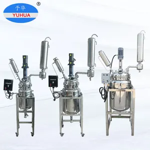 YUHUA 316 stainless steel jacketed batch reactor tank