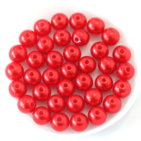 Blinginbox Haute Qualité Standard 3-20mm Perles Blanches Couleurs Populaires Perles Rondes En Plastique Avec 1 trou pour Robe De Mariée