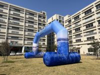 Arche gonflable pour événements avec souffleur d'air pour jeux de course, entrée publicitaire personnalisée imprimée