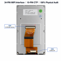 شاشة LCD TFT IPS مدمجة مقاومة للأشعة فوق البنفسجية مقاس 5.0 بوصة بدقة 720×1280 عالية الوضوح وسطوع 400 شمعة/م2 مع واجهة MIPI، تعمل في درجات حرارة من -20 إلى +60 درجة مئوية، مناسبة لأجهزة التحكم في الأسطول والاستخدام الخارجي