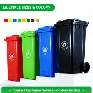 Contenedor de Basura para Exteriores Montable en Remolque para Patio y Jardín, Varios Tamaños, Tipo de Tapa Enrollable de HDPE, Ecológico y Resistente, Fácil de Transportar - Product Image 6