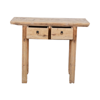 Table console chinoise 2 tiroirs en bois de récupération rustique naturel antique de haute qualité en gros