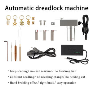 Vast Dread Lock Machine Dreadlocks Maker con 3 o 6 cabezas <span class=keywords><strong>Kit</strong></span> de máquina de rastas eléctricas para Locs Quick DIY Make o Repair Locs - Product Image 4