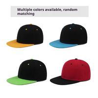 Gorras de Visera Plana con Bloques de Color Personalizados al por Mayor, Gorras de Protección Solar para Baile Callejero, Gorras de Béisbol Estampadas