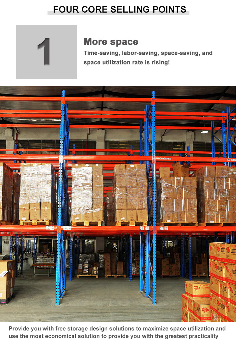 Customized heavy duty 4.5t per layer metal warehouse storage pallet shelving rack