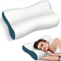 Oreiller cervical ergonomique en mousse à mémoire de forme pour soulager la douleur, idéal pour dormeurs sur le côté, le dos ou le ventre