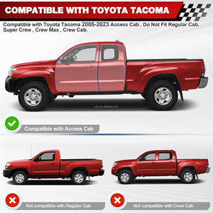 ULON <span class=keywords><strong>Porte</strong></span>-bagages de toit à cabine d'accès pour 2005-2023 T-oyota Tacoma 2e génération, M6 Bolt Installation Cargo Carrier (2 portes seulement) - Product Image 6