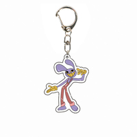 Porte-clés en acrylique pour le Cirque Numérique Incroyable, motif double face Pomni Jax Gangle, cadeau amusant pour les enfants lors de festivals
