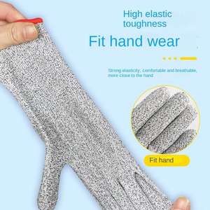 قفازات أمان مقاومة للقطع للأطفال والكبار من المستوى 5 ، قفازات حماية للعمل مضادة للقطع للحماية من العمل لحماية اليد - Product Image 3