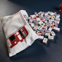 160 tuiles de mahjong américaines, ensemble gravé à 5 couches London Calling pour les amateurs de culture britannique