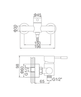 Robinet mélangeur de douche et baignoire OEM personnalisable sans plomb avec système de pluie et cartouche céramique pour villas et appartements
