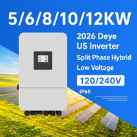Onduleur Solaire Hybride Deye Modèle US SUN-10K-SG05LP2-US-SM2 10kVA 10000W 8kW 10kW 12kW 48V pour Stockage d'Énergie Domestique IP65