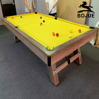 Table de Billard Commerciale BOJUE 9ft 8ft 7ft, Table de Pool Américaine Black Eight, Snooker de Conférence, Incluant Queue et Ardoise, Jeu Trois en Un
