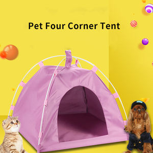 Venta al por mayor pequeño tipi redondo para mascotas moderno plegable corralito para mascotas con patrón Animal cama impermeable para perros para acampar para Gatos Perros - Product Image 2