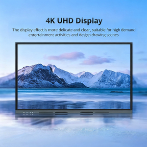 65/75/86/98/110 pulgadas 20 puntos IR Touch 4K UHD pizarra inteligente interactiva pantalla LCD con sistema operativo Android/Windows para salas de reuniones - Product Image 5