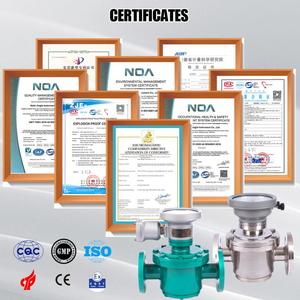 เครื่องวัดการไหลแบบเฟืองวงรีเหล็กหล่อ OEM ทนอุณหภูมิสูง พร้อมหน้าจอแสดงผลแบบกลไก PD ได้รับมาตรฐาน CE ISO EX สำหรับน้ำและน้ำมัน - Product Image 3