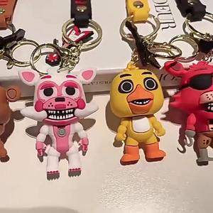 Dessin animé jeu figurine FNAF Freddy's <span class=keywords><strong>Fazbear</strong></span> ours poupée modèle Anime porte-clés jouet cadeau en gros cinq nuits porte-clés de Freddy - Product Image 2