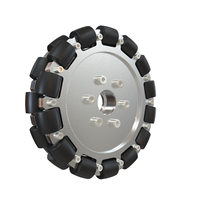 Roue omnidirectionnelle 152 mm (6 pouces) 14083 avec rouleaux en caoutchouc et roulements à billes, idéale pour la robotique et les systèmes Mecanum